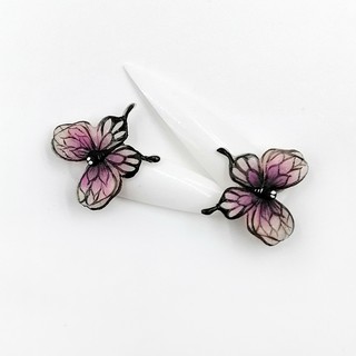 Hoa Bột Nail Loại Bướm Vẽ Nổi 2 Tầng (1 Con )