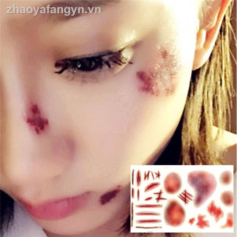 Hình xăm dán vết thương hóa trang cho Halloween