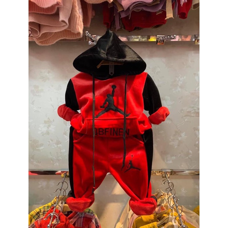 Bộ nỉ nhung siêu dày, siêu ấm 3-6 tuổi