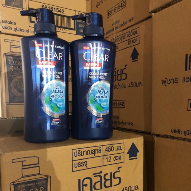 Dầu gội Clear men Thái Lan 480ml (mẫu mới)