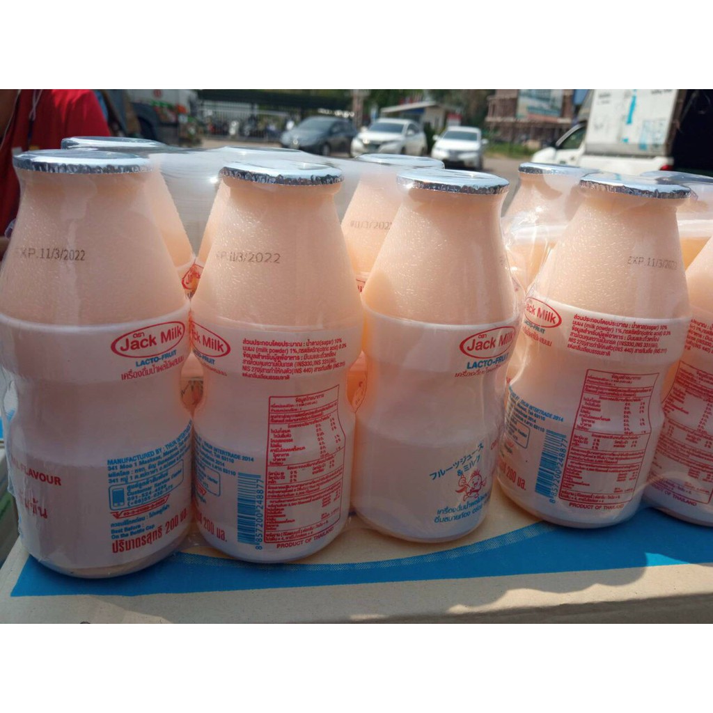 [Giá Sỉ] Thùng 36 chai x 200ml Sữa Chua Uống Lên Men JackMilk Thái Lan uống là nghiền