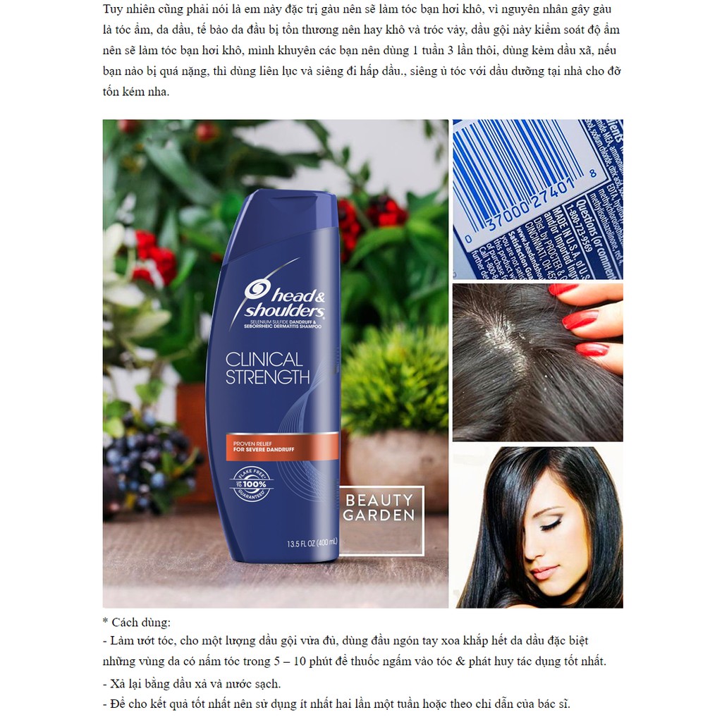 [Date xa] - Dầu gội loại bỏ gàu hiệu quả head & shoulders 400ml | BigBuy360 - bigbuy360.vn