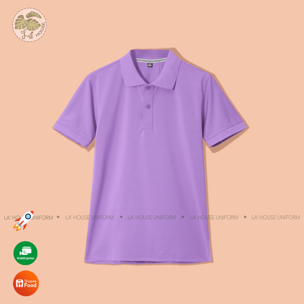 Áo polo đồng phục có cổ bẻ đẹp cao cấp, áo thun nam polo cá sấu màu pastel
