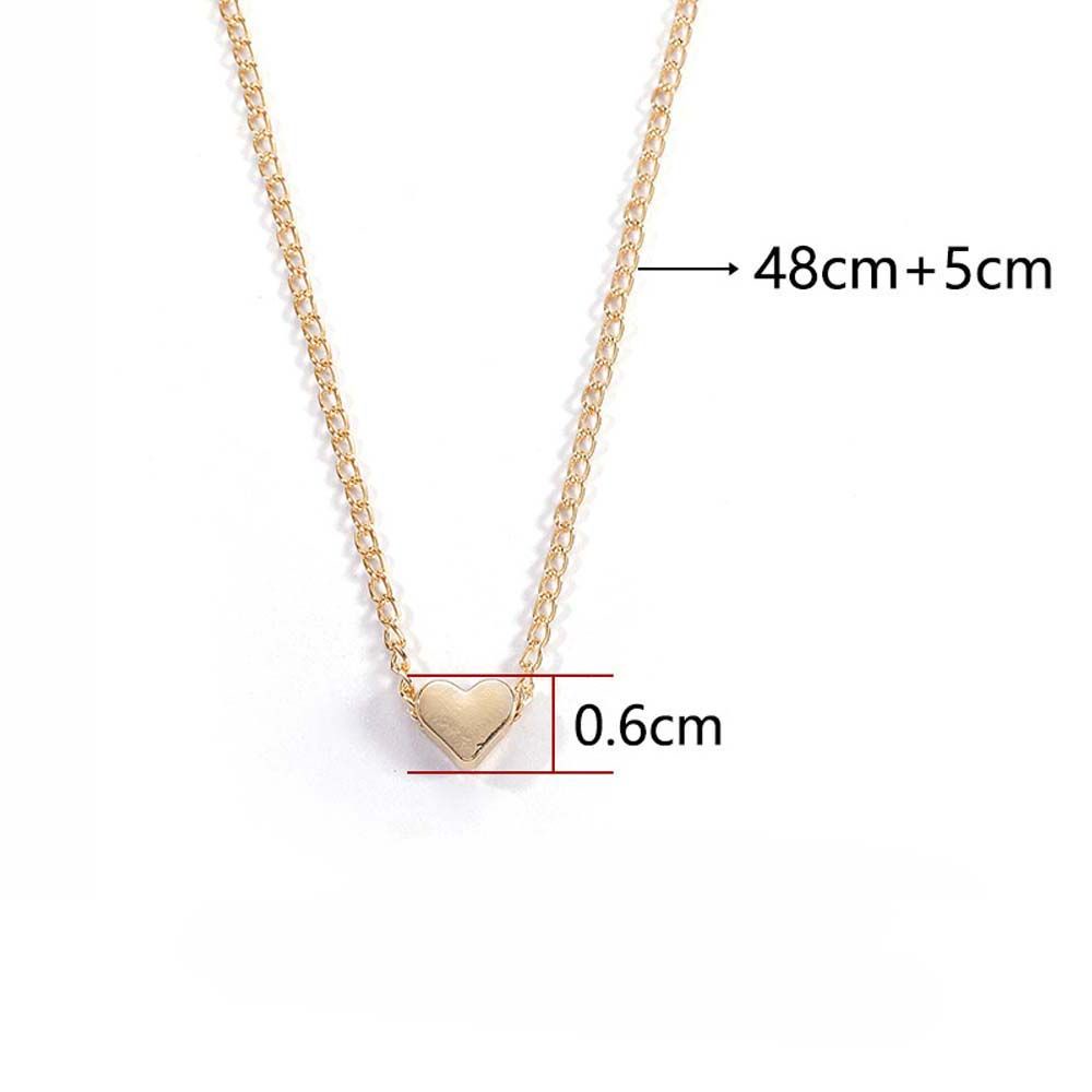 Vòng Cổ Choker Dây Xích Mặt Trái Tim Nhiều Màu Sắc Phong Cách Hàn Quốc Thời Trang Cho Nữ