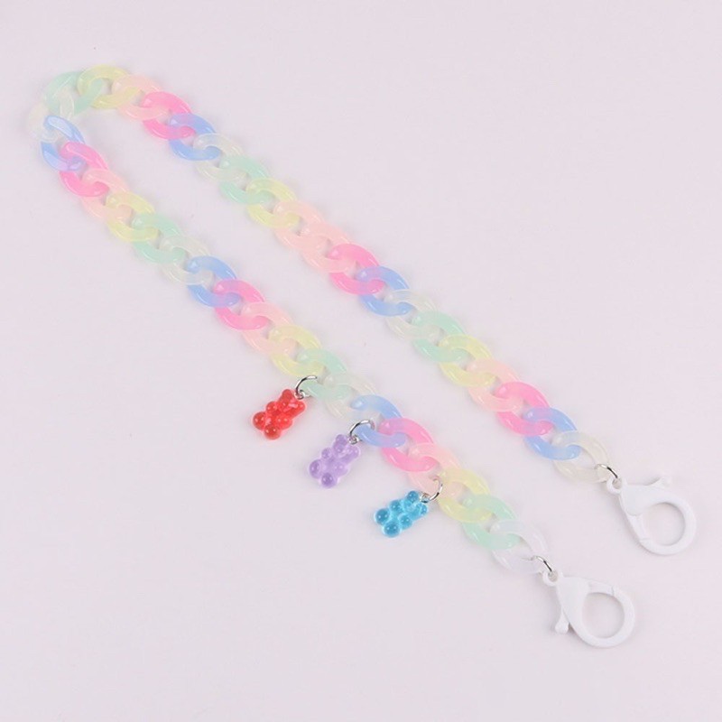 dây đeo khẩu trang gấu gummy bear - hàn quốc siêu dễ thương