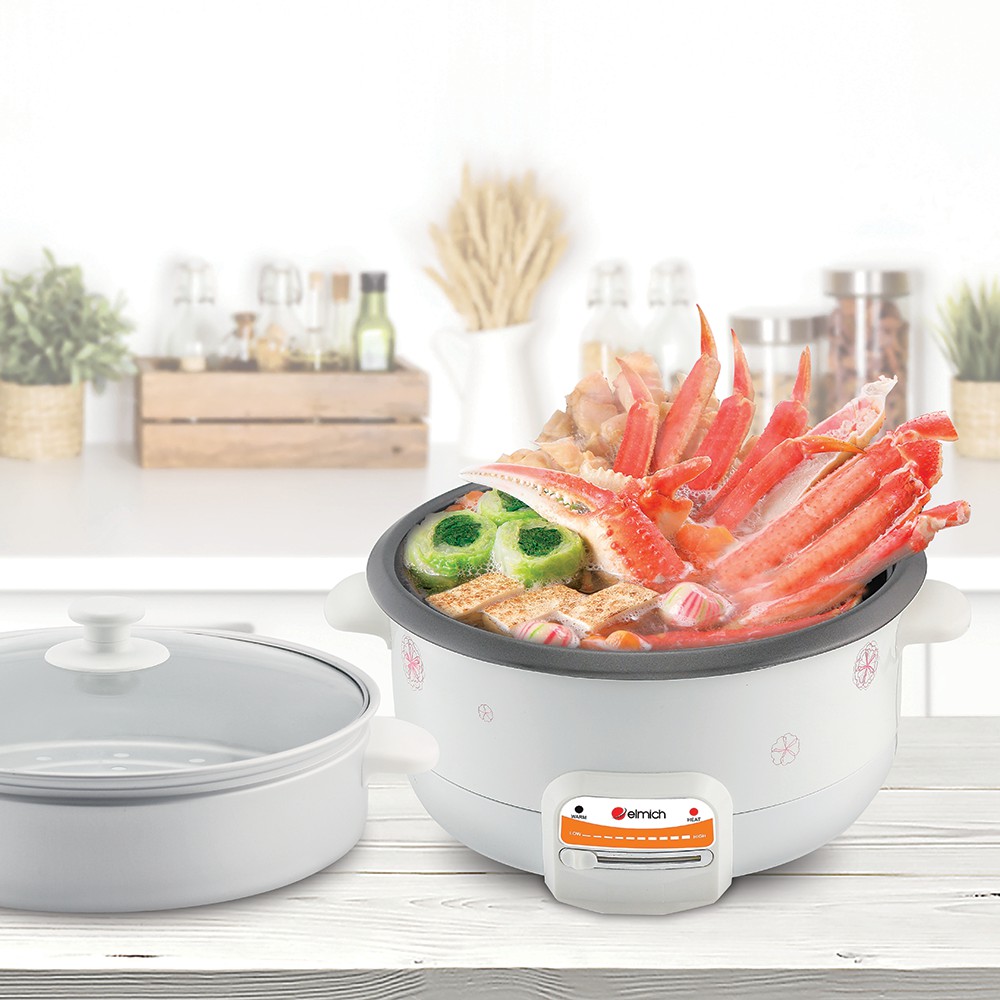 Nồi lẩu hấp điện Elmich EL3566 - Hàng chính hãng