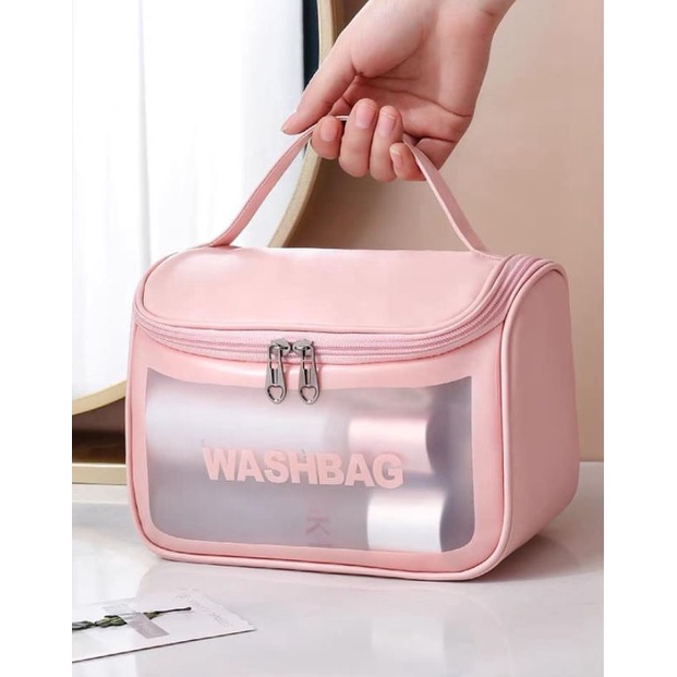 [TTrắng - Hồng - Đen - Xanh] TÚI ĐỰNG MỸ PHẨM WASH.BAG