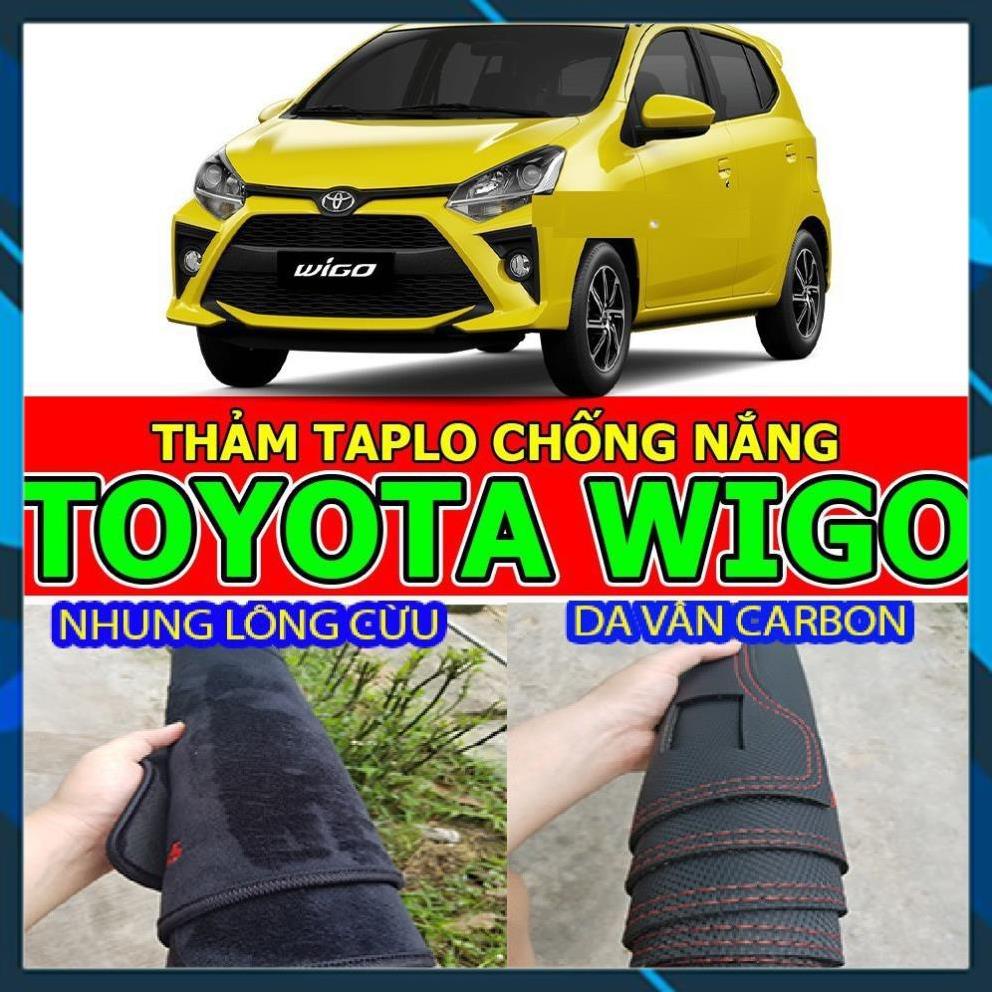 THẢM TAPLO WIGO LÓT TAPLO XE HƠI CAO CẤP HÀNG 3 LỚP CÓ CHỐNG TRƯỢT BẢO HÀNH 24 THÁNG DA VÂN CARBON NHUNG LÔNG CỪU