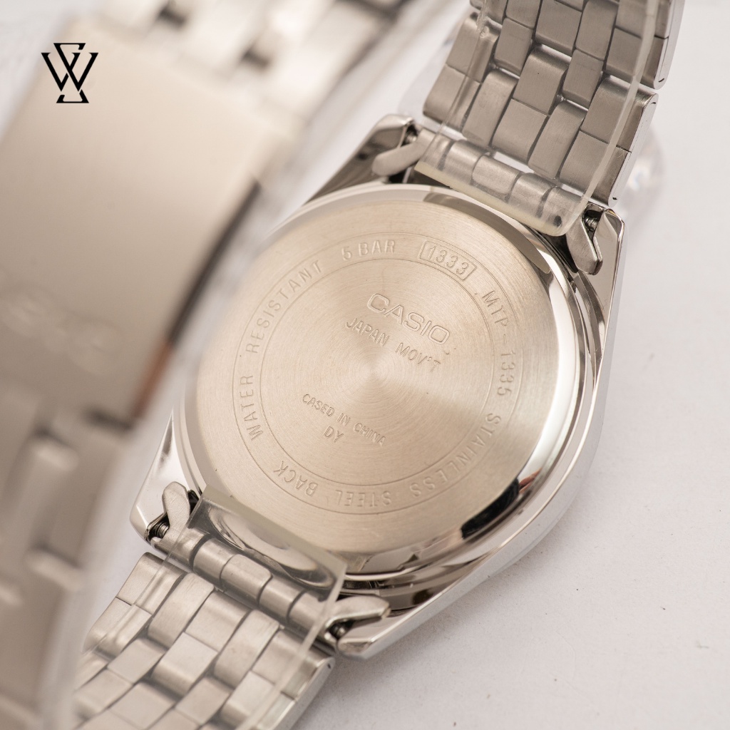 Đồng Hồ Quartz Nam Casio WATCHSTORE MTP-1335D-1AVDF Thiết Kế Kính Khoáng 38mm, Dây Kim Loại, Vỏ Thép Không Gỉ