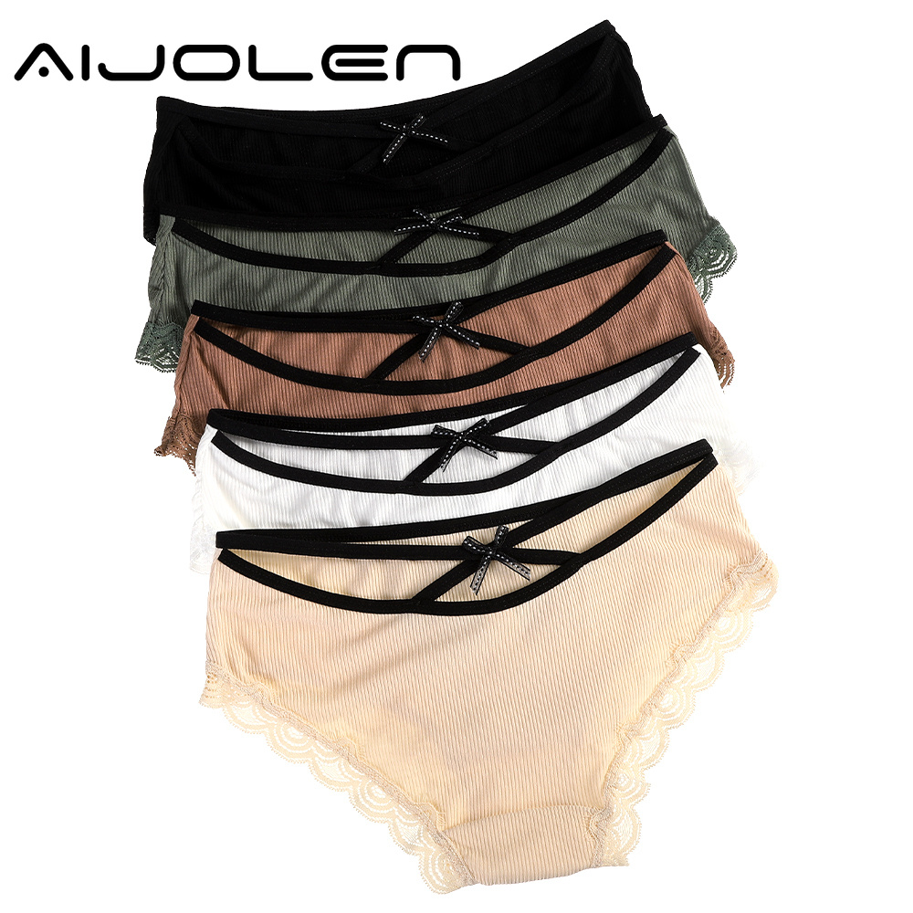 Quần Lót Aijolen Viền Ren Quyến Rũ Cho Nữ