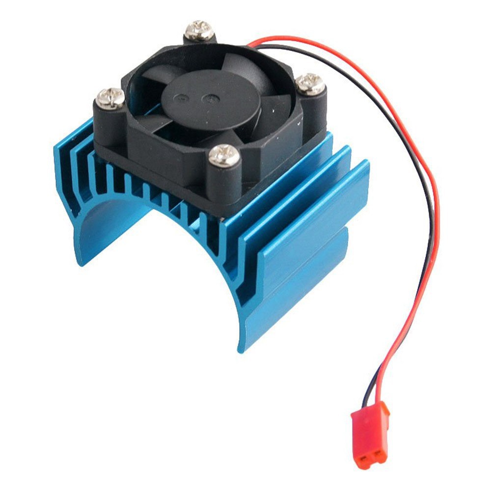 【RC Kuduer】RC Car Motor Radiator With Cooling Fan For 1/10 HSP RC Car 540 550 3650 Motor