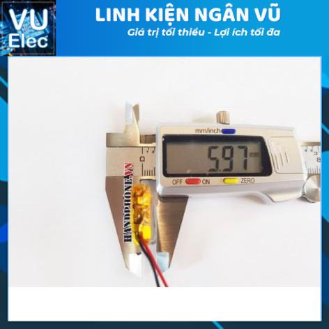 Pin Li-Po 3.7V 450mAh 602040 (Lithium Polymer) cho máy nội soi, định vị GPS, cân điện tử, máy ghi âm, camera hàng trình