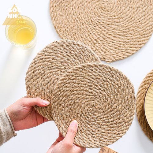 Lót ly, lót cốc, tấm lót đa năng phong cách vintage