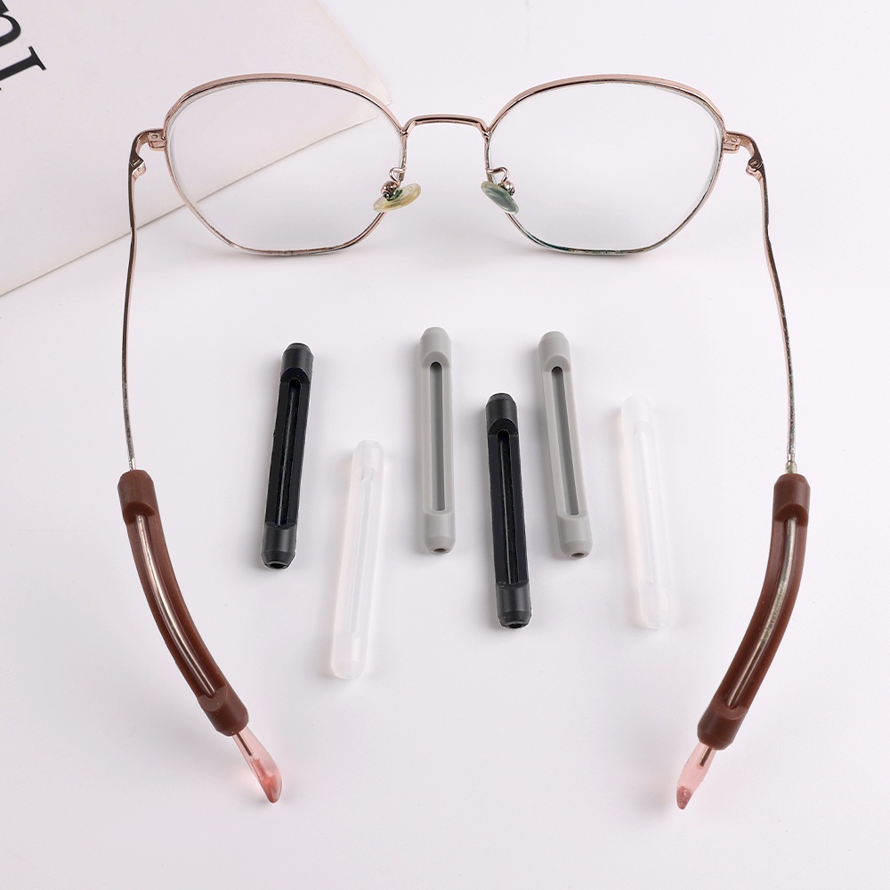 1 Cặp Giá Đỡ Mắt Kính Bằng Silicon Mềm Chống Trượt
