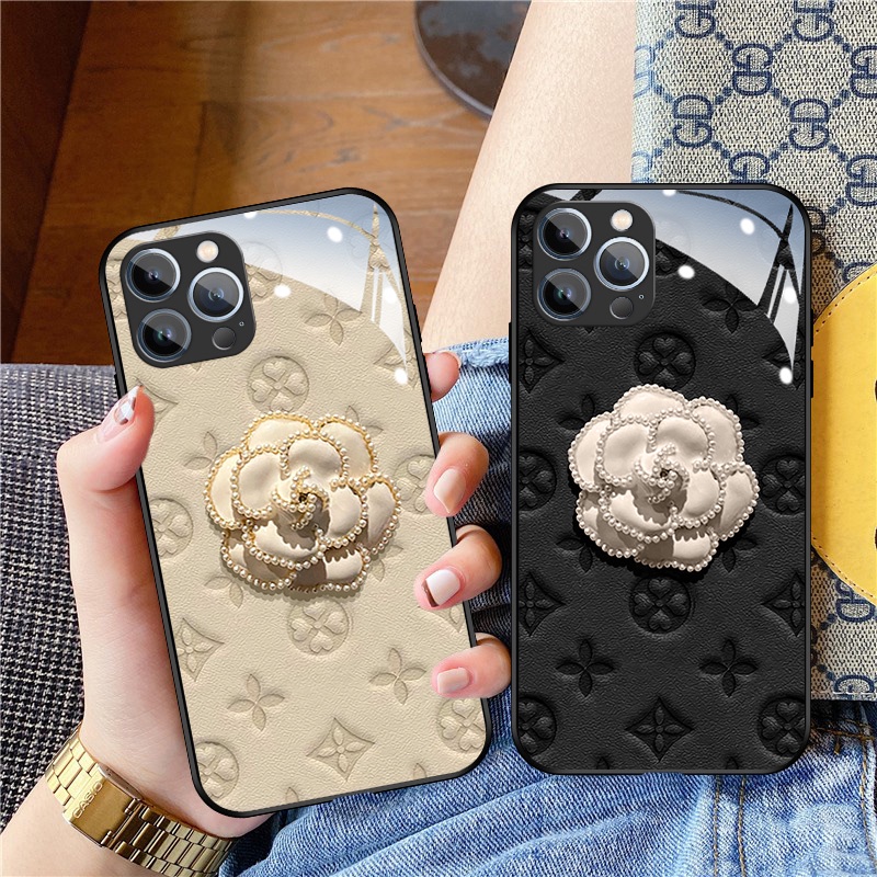 Ốp Điện Thoại Kính Cường Lực In Hình DMY Thanh Lịch Cho iPhone 11 pro max 14 plus 12 mini 13 6 6s 7 plus 8 X XS max XR
