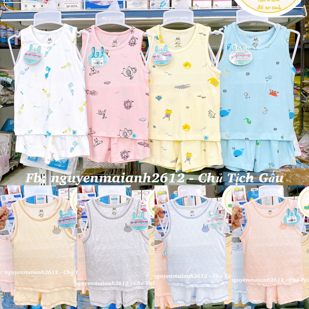 Bộ quần áo ba lỗ cho bé hãng LIL - Little Love