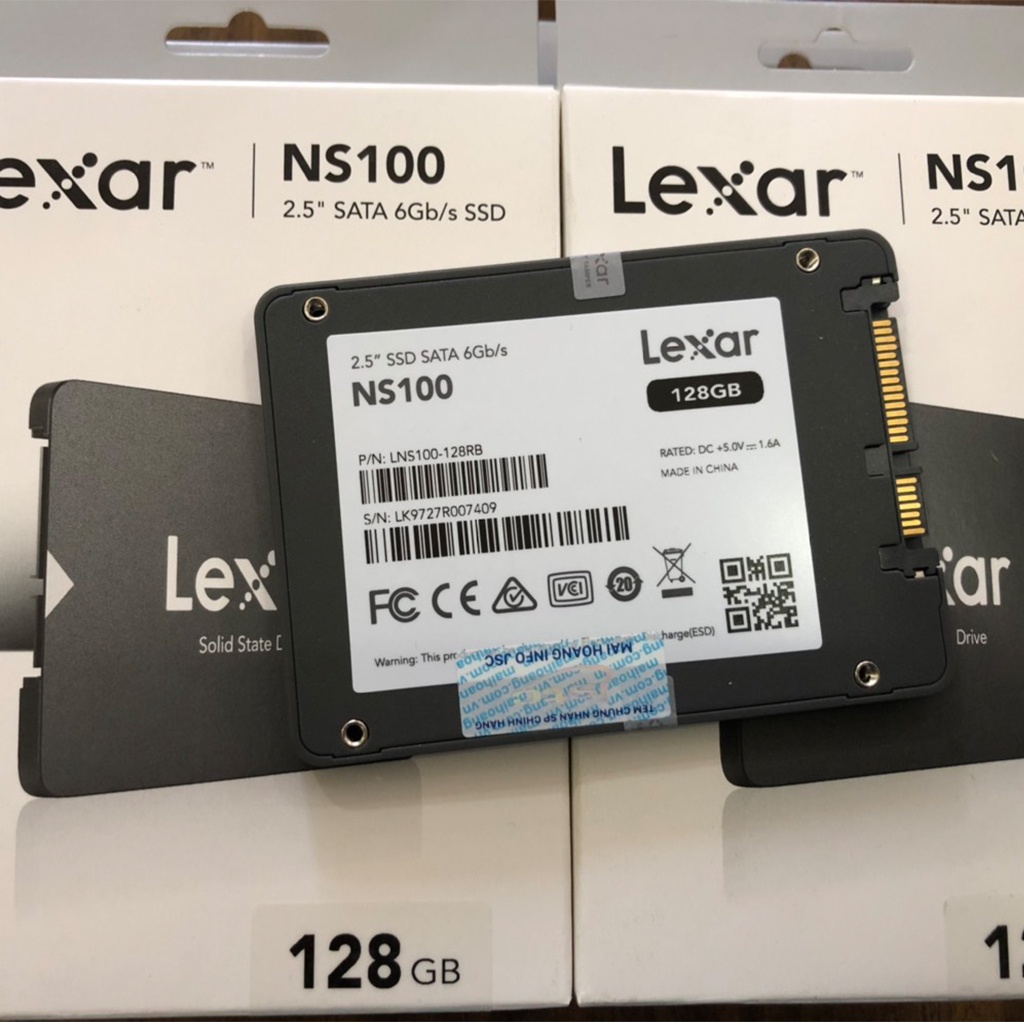 Ổ cứng máy tính laptop,Ổ cứng SSD Lexar  2.5’ NS100 128Gb,NQ100 240GB sata III đọc 520mb/s–Hàng chính hãng BH 36T