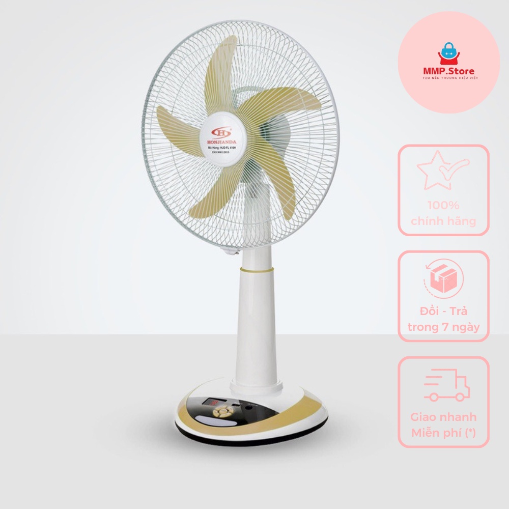 Quạt sạc tích điện để bàn AC/DC 16 inch Honjianda FL416H - quạt lỡ không Remote