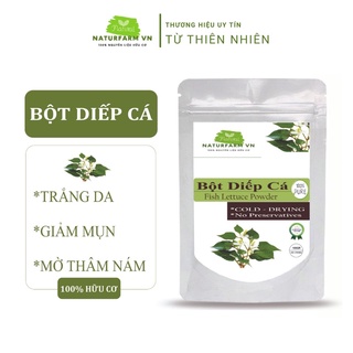 100GR Bột Rau Diếp Cá sạch đắp mặt nguyên chất Organic - Handmade