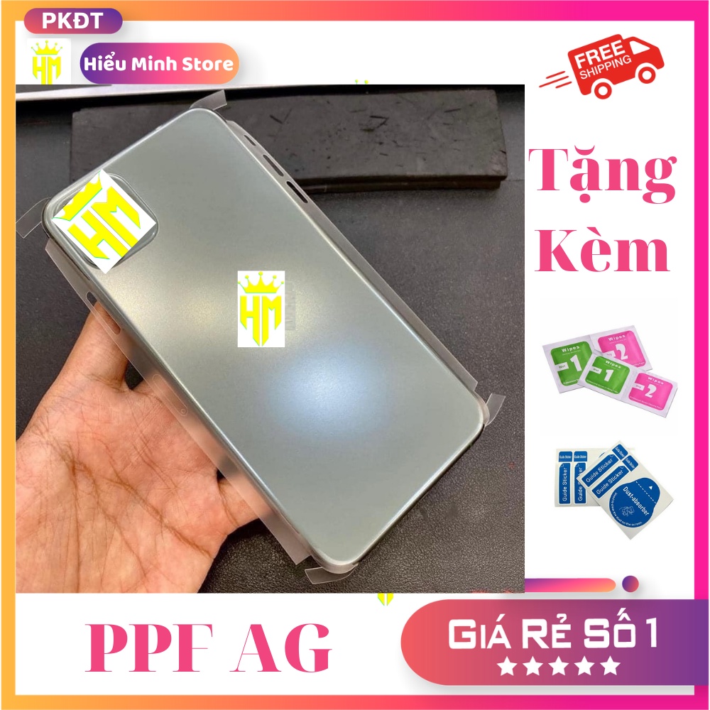 Dán Mặt Sau PPF Full chống vân tay dành cho iphone 12, 12 13 14 promax ,bảo vệ toàn bộ mặt lưng và viền