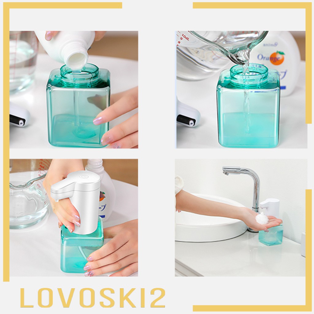 [LOVOSKI2] USB Rechargeable Automatic Soap Dispenser Touchless Hand Washer for Bathroom