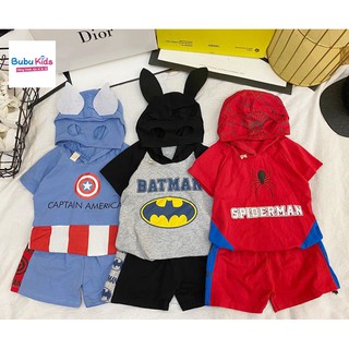 Đồ bộ thun siêu nhân cực hot siêu cute cho bé trai 7-20kg