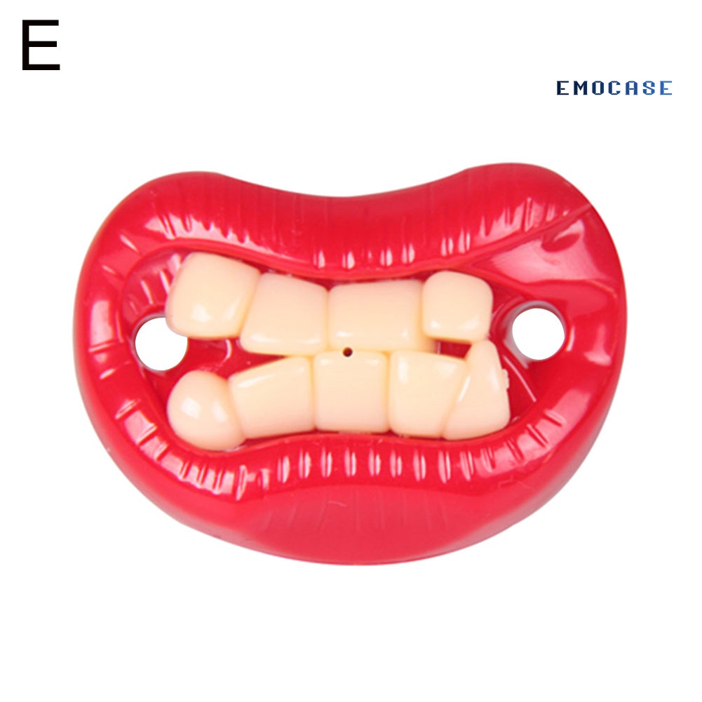 Núm Ti Giả Miệng To Cho Bé Ngậm Mọc Răng