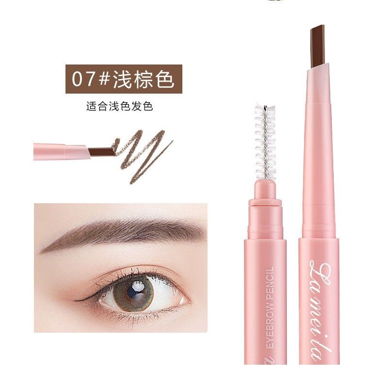 [Bán Buôn Sỉ] Chì Kẻ Mày Phong Cách Hàn Quốc Vỏ Hồng 2 Đầu Không Thấm Nước Lâu Trôi Lameila Innisfree Eyebrown | BigBuy360 - bigbuy360.vn