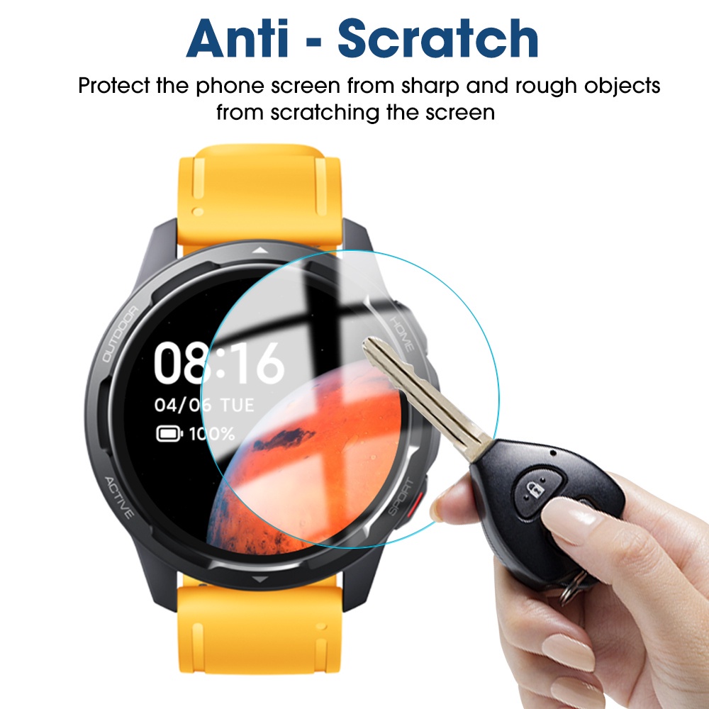 1 Kính Cường Lực HD Trong Suốt Chống Trầy Bảo Vệ Màn Hình Đồng Hồ Thông Minh Xiaomi Mi Watch S1 Active