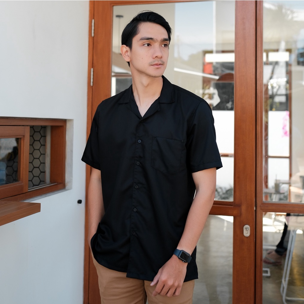 Áo Sơ Mi Nam Dài Tay Màu Đen Bằng Vải Flannel G5N9