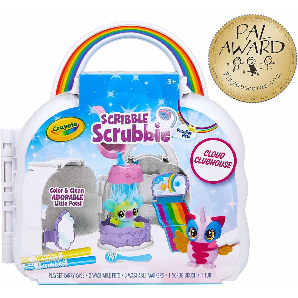 Đồ chơi Crayola Scribble Scrubbie Cloud Clubhouse Coloring Set