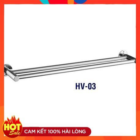 Thanh Treo Khăn 2 Thanh,máng vắt khăn phòng tắm Inox 304