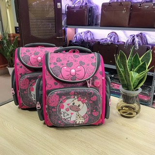 Balo chống gù GOLOVE Balo Gấu Cho Bé Cấp 1 BABY ,Chống Thấm Nước,Nhiều Ngăn Tiện Dụng.