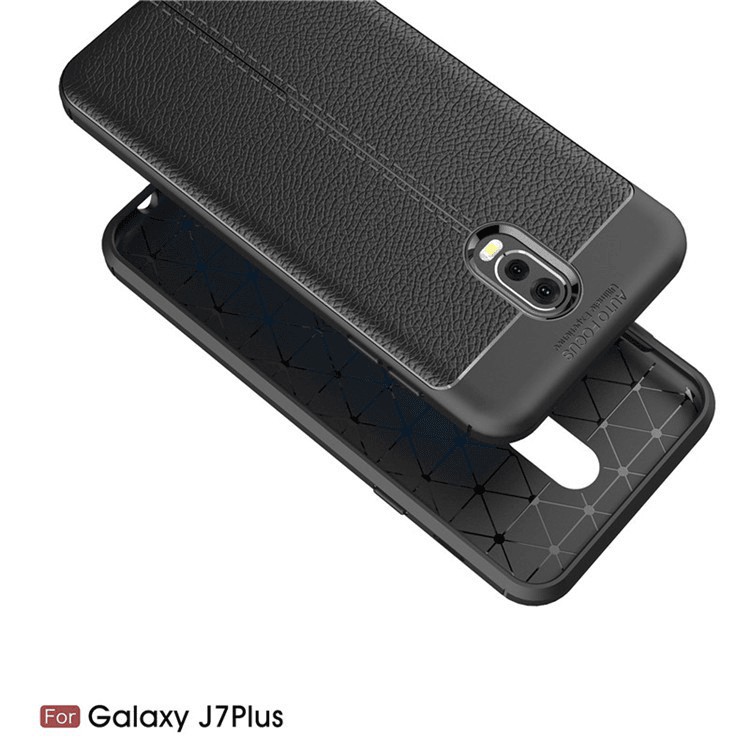 Ốp đen dẻo giả da Samsung J7 Pro/j730 (chính hãng Autoforcus) cao cấp, dày dặn