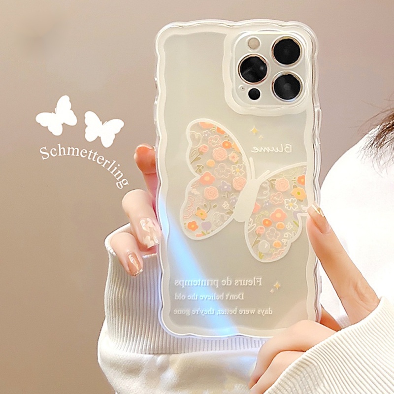 Ốp Điện Thoại TPU Mềm In Hình Bướm Cho iPhone 6 / 6plus / 6S / 6splus / 7 / 7plus / 8 / 8plus / X / xr / xs / 11 / 12 / 13 / Pro / max / Plus / Promax / 1013