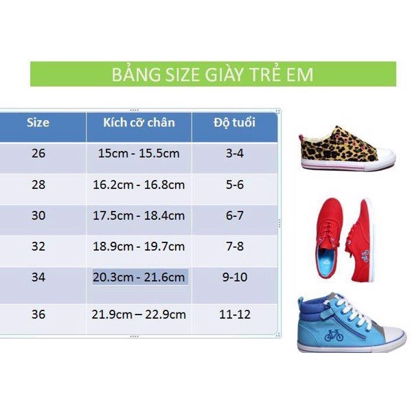 Giầy trẻ em Bicycle tiêu chuẩn XK B12-01