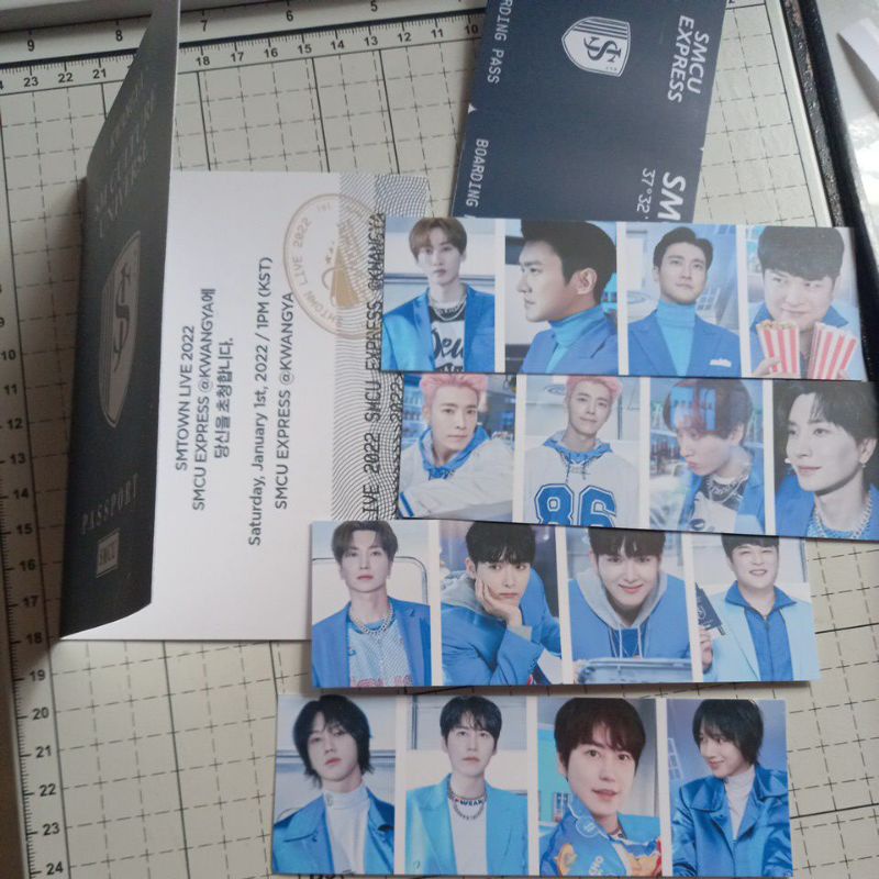 Set passport + 16 ảnh ID nhóm Super Junior - SMCU EXPRESS ngày 01/01/2022