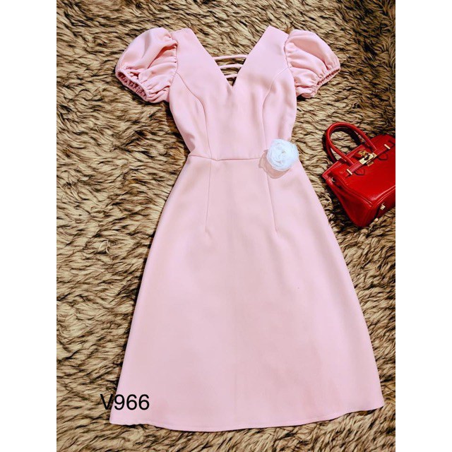 [ xả kho ] MiD Đầm suông dây đan ngực V966 Mie Design ảnh thật