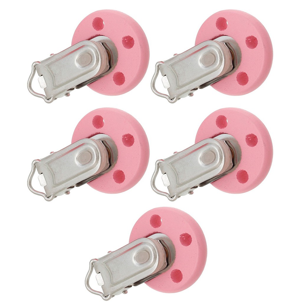 5 Miếng Giữ Núm Vú Bằng Gỗ Cho Bé Kích Thước 4.4Cm X 2.9Cm