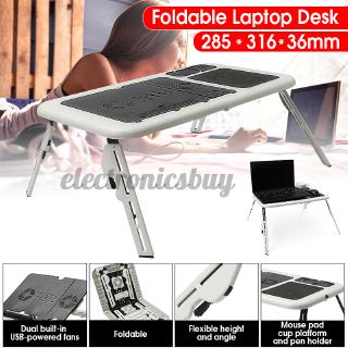 Bàn gấp kèm quạt tản nhiệt USB dùng để laptop tiện dụng