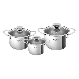 Bộ nồi inox nagakawa nag1351-bao bì không đẹp