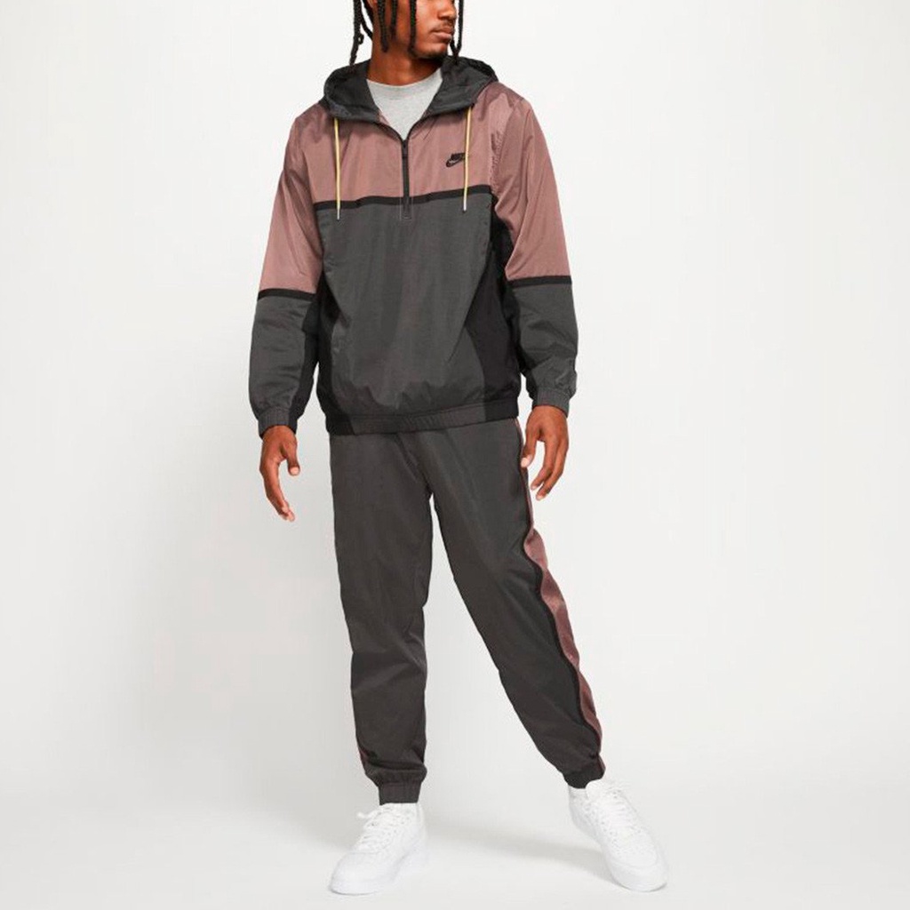 BỘ THÊ THAO NIKE SPORTSWEAR HALFZIP WOVEN TRACKSUIT - SMOKEY MAUVE