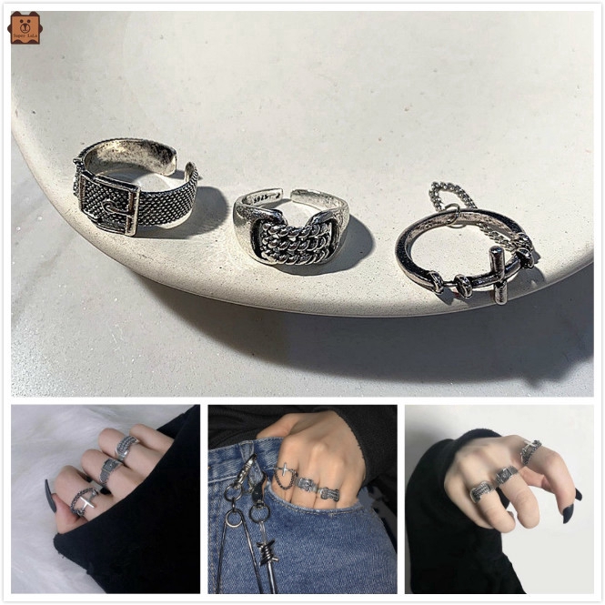 Nhẫn Kiểu Dáng Retro Thời Trang Phong Cách Hàn Quốc Cho Các Cặp Đôi