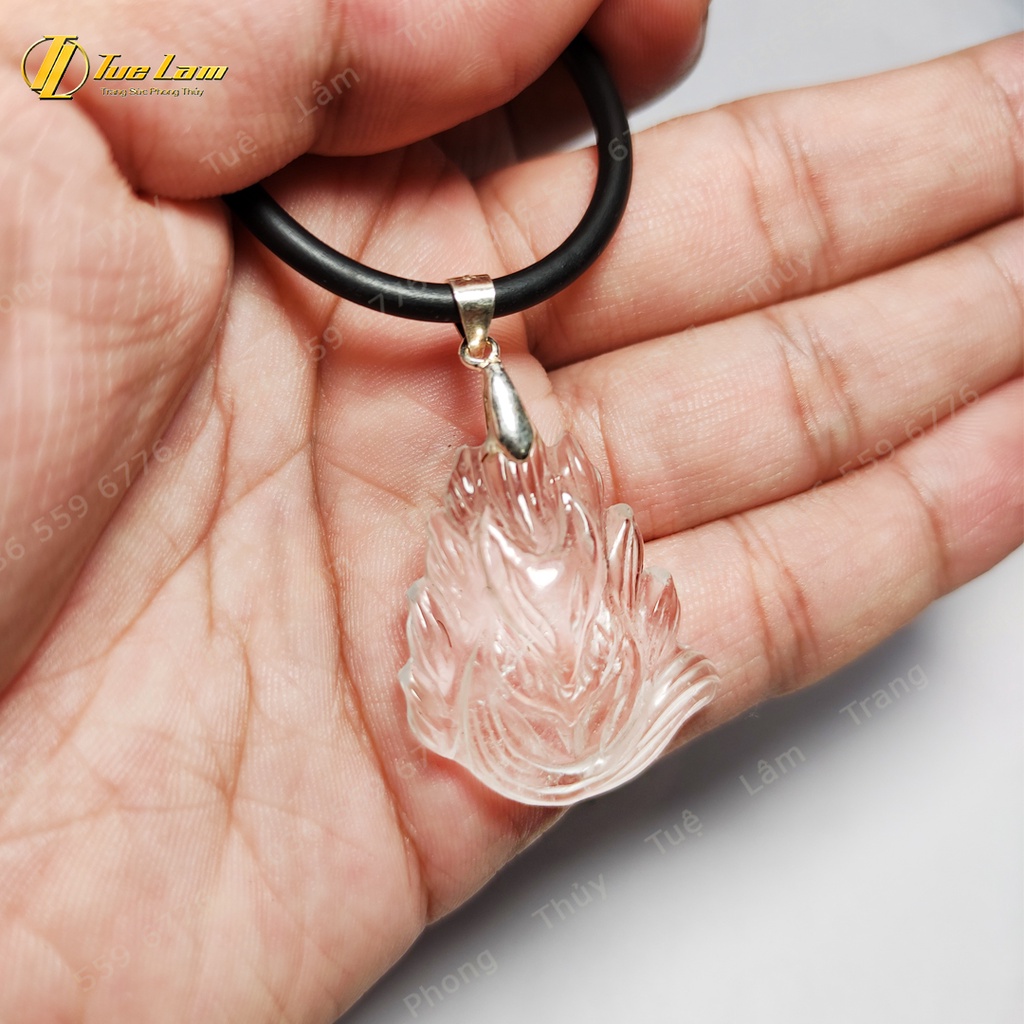 Mặt dây chuyền nữ mặt dây hồ ly chúa thach anh nhiều màu trợ duyên, hợp mệnh, mang lại may mắn - Tuệ Lâm