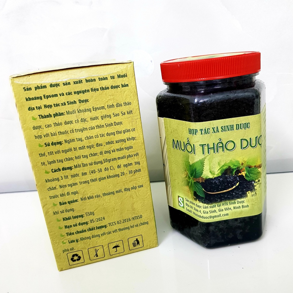 Muối Ngâm Chân Thảo Dược Sinh Dược 550g