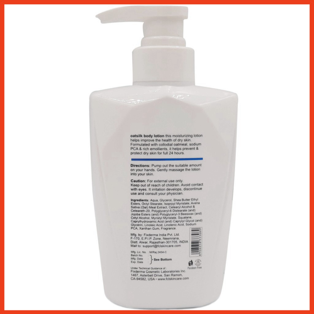 [CHÍNH HÃNG] Fixderma Lotion Dưỡng Ẩm Toàn Thân FCL Oat Silk Body Lotion 400ml