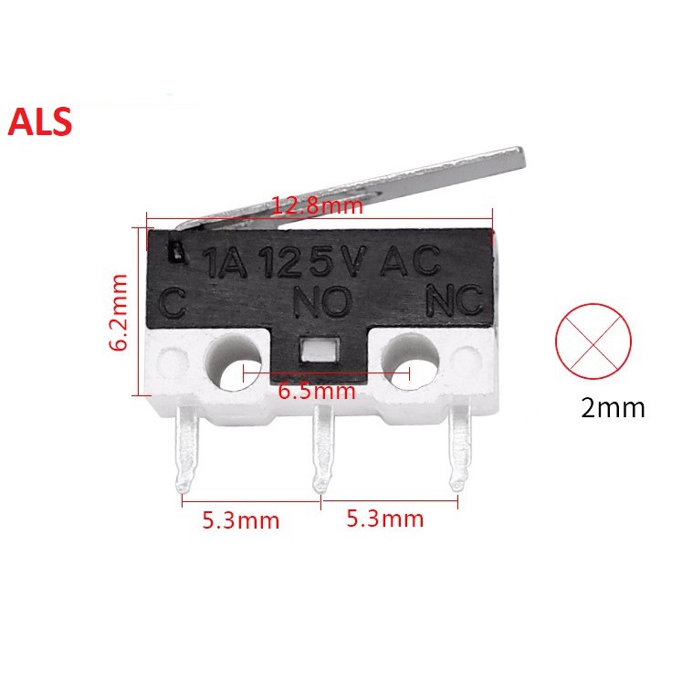 Công tắc hành trình - Endstop 1A 125V cho máy in 3D (1 cái)