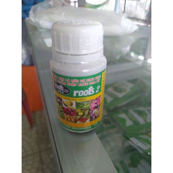 Phân Bón Lá Hữu Cơ Sinh Học Roots 2 Hoa Kỳ (100ml)