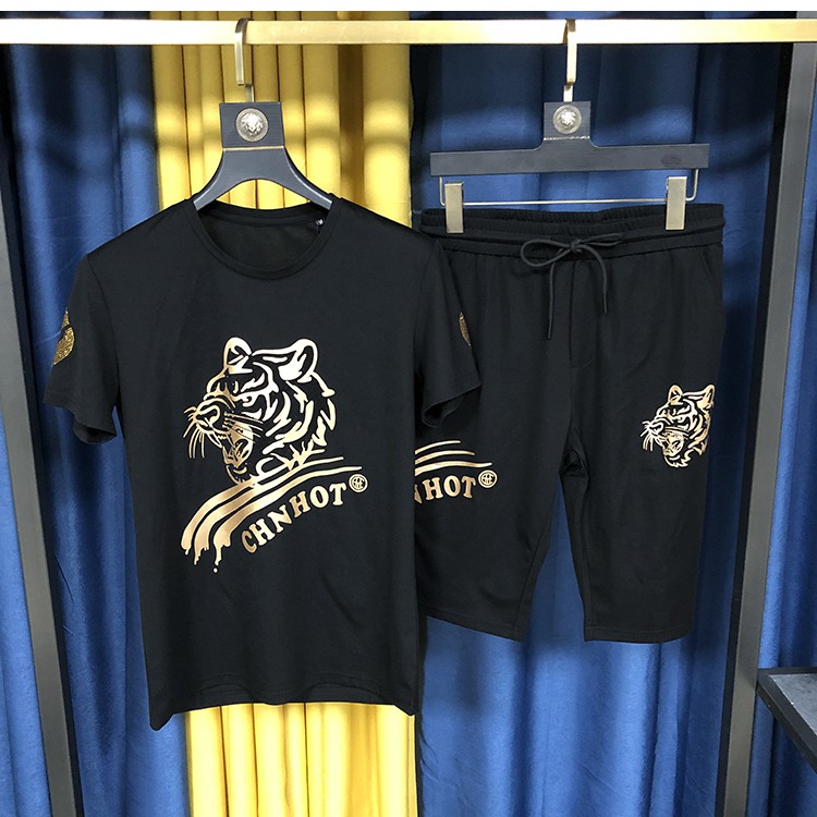 Bộ đồ thể thao nam, Bộ Mặc Nhà Thể Thao Nam Mùa Hè chất liệu thun lạnh cao cấp mềm mịn thoáng mát hình hổ cực chất | BigBuy360 - bigbuy360.vn