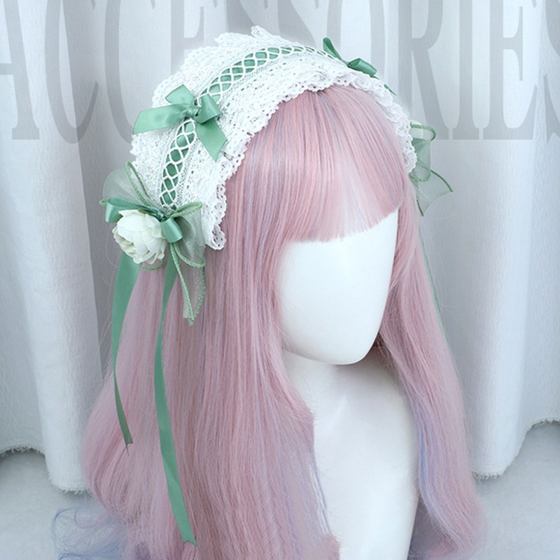 Cài Tóc Đính Nơ Ren Xếp Ly Tinh Tế Hóa Trang Dự Tiệc Cho Nữ